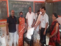 Foodgrain distribution at panaswadi and takechiwadi gaon Neral